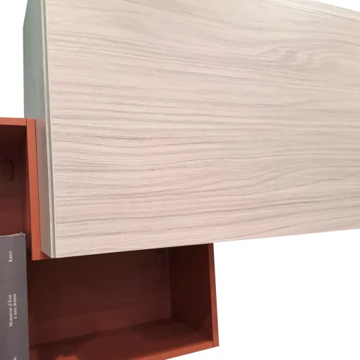 Bissolo Casa Pareti E Soggiorni Componibili<SOGGIORNO MOD.GIORNO PER GIORNO CENERE WOOD E PIOMBO in vendita online
