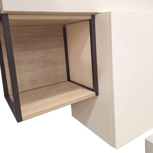 Bissolo Casa Pareti E Soggiorni Componibili<SOGGIORNO MOD.GIORNO PER GIORNO ROVERE NODATO/CRETA/FANGO in vendita online