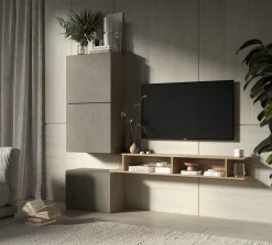 Bissolo Casa Pareti E Soggiorni Componibili<SOGGIORNO MOD.INFINITY 2.0 ARGILLA E CADIZ in vendita online