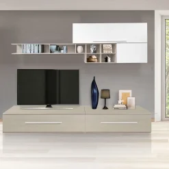 Bissolo Casa Pareti E Soggiorni Componibili<SOGGIORNO OLMO E BIANCO in vendita online