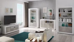 Bissolo Casa Pareti E Soggiorni Componibili<SOGGIORNO REVEN BIANCO E CEMENTO