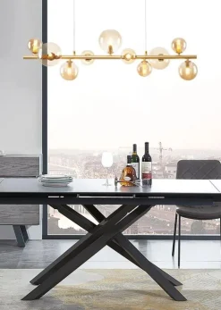 Bissolo Casa Lampadari<SOSPENSIONE 10 LUCI FENIX ORO OPACO - 10XG9: vendita online SOSPENSIONE 10 LUCI FENIX ORO OPACO - 10XG9 in offerta