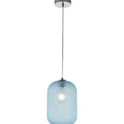 Bissolo Casa Lampadari<SOSPENSIONE ASHFORD BLU 1XE27 20X34.5CM: vendita online SOSPENSIONE ASHFORD BLU 1XE27 20X34.5CM in offerta
