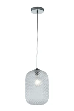 Bissolo Casa Lampadari<SOSPENSIONE ASHFORD TRASP. 1XE27 20X34.5CM : vendita online SOSPENSIONE ASHFORD TRASP. 1XE27 20X34.5CM in offerta