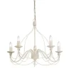 Bissolo Casa Lampadari<SOSPENSIONE CANDELA 5XE14 AVORIO: vendita online SOSPENSIONE CANDELA 5XE14 AVORIO in offerta