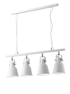 Bissolo Casa Lampadari<SOSP.LEGEND 4XE27 MET.BCO NIK ECO-CONTRIBUTO RAEE COMPRESO: vendita online SOSP.LEGEND 4XE27 MET.BCO NIK ECO-CONTRIBUTO RAEE COMPRESO in offerta