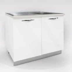 Bissolo Casa Mobili Da Cucina<SOTTOLAVELLO MIRA 90X60 H. 86 BIANCO LUCIDO
