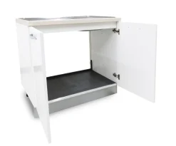 Bissolo Casa Mobili Da Cucina<SOTTOLAVELLO MIRA 90X60 H. 86 BIANCO LUCIDO