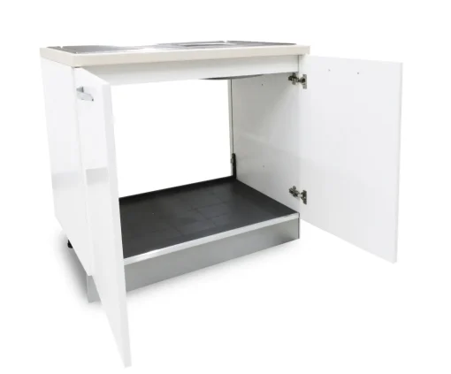 Bissolo Casa Mobili Da Cucina<SOTTOLAVELLO MIRA 90X60 H. 86 BIANCO LUCIDO