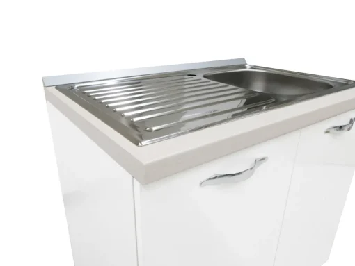 Bissolo Casa Mobili Da Cucina<SOTTOLAVELLO MIRA 90X60 H. 86 BIANCO LUCIDO