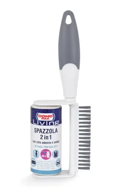 Bissolo Casa Panni<SPAZZOLA 2IN1 CON RULLO ADESIVO E SETOLE: vendita online SPAZZOLA 2IN1 CON RULLO ADESIVO E SETOLE in offerta