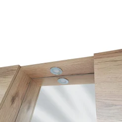 Bissolo Casa Specchiere<SPECCHIERA 2A CM 80 QUERCIA NATURALE CON FARETTO LED