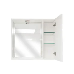 Bissolo Casa Specchiere<SPECCHIERA CM 60 BIANCO LUCIDO CON LUCE LED