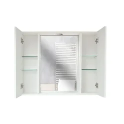 Bissolo Casa Specchiere<SPECCHIERA CM 80 BIANCO NORDICO CON FARETTO LED