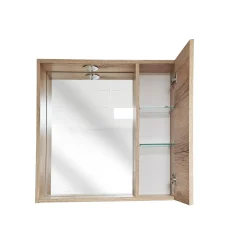 Bissolo Casa Specchiere<SPECCHIERA CM 60 QUERCIA NATURALE CON LUCE LED