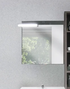 Bissolo Casa Specchiere<Specchiera finitura Brill con Faretto: modello Poppy