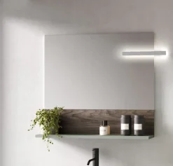 Bissolo Casa Specchiere<SPECCHIERA MOD. FRAME CM 78 SALVIA OPACO CON LUCE LED