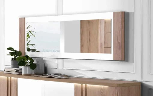 Bissolo Casa Specchiere<SPECCHIERA MOD. PALAZZO 175X60 ROVERE WELLINGTON E BIANCO : vendita online SPECCHIERA MOD. PALAZZO 175X60 ROVERE WELLINGTON E BIANCO in offerta