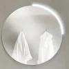 Bissolo Casa Specchiere<SPECCHIERA MOD. SFERA DIAM. CM 85 CON BARRA LED AD ARCO
