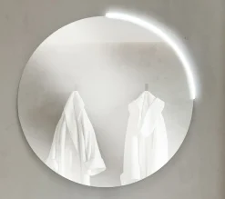 Bissolo Casa Specchiere<SPECCHIERA MOD. SFERA DIAM. CM 85 CON BARRA LED AD ARCO