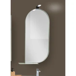 Bissolo Casa Specchiere<SPECCHIERA MOD.ROUND-D AGAVE OPACO CON FARETTO MOD. ZIKO NERO