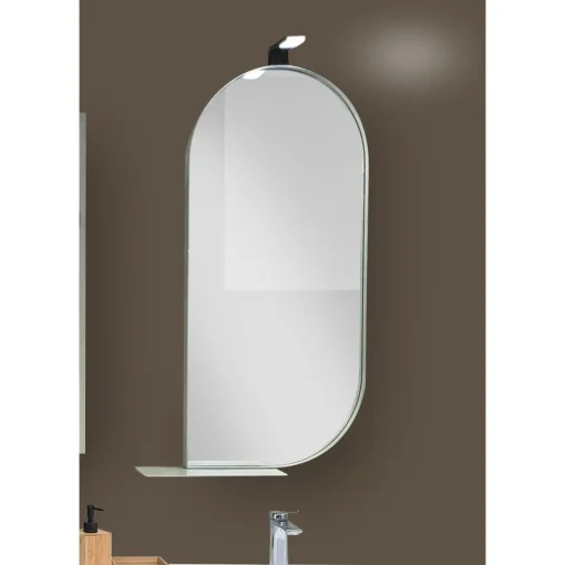Bissolo Casa Specchiere<SPECCHIERA MOD.ROUND-D AGAVE OPACO CON FARETTO MOD. ZIKO NERO