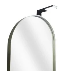 Bissolo Casa Specchiere<SPECCHIERA MOD.ROUND-D AGAVE OPACO CON FARETTO MOD. ZIKO NERO