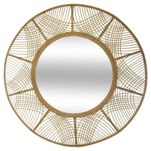 Bissolo Casa Specchiere<SPECCHIO INA MDF E BAMBU' DIAM. CM 90 NATURALE : vendita online SPECCHIO INA MDF E BAMBU' DIAM. CM 90 NATURALE in offerta