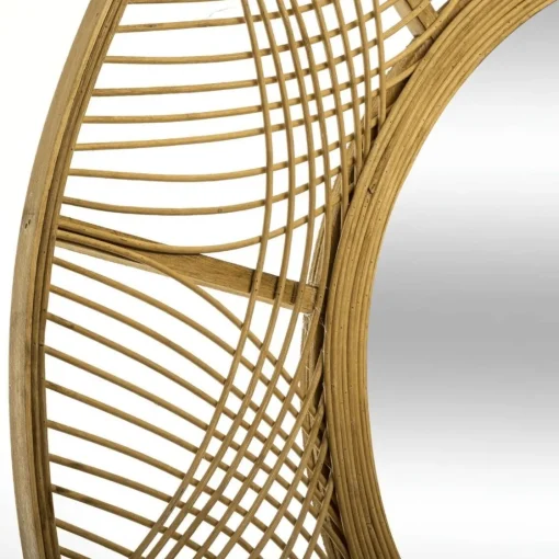 Bissolo Casa Specchiere<SPECCHIO INA MDF E BAMBU' DIAM. CM 90 NATURALE : vendita online SPECCHIO INA MDF E BAMBU' DIAM. CM 90 NATURALE in offerta
