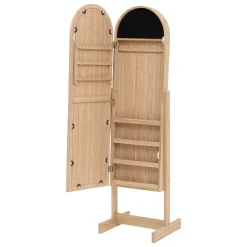 Bissolo Casa Specchiere<SPECCHIO PORTAGIOIE SOLEYA CM 42X37.5 H.145 IN MDF NATURALE : vendita online SPECCHIO PORTAGIOIE SOLEYA CM 42X37.5 H.145 IN MDF NATURALE in offerta