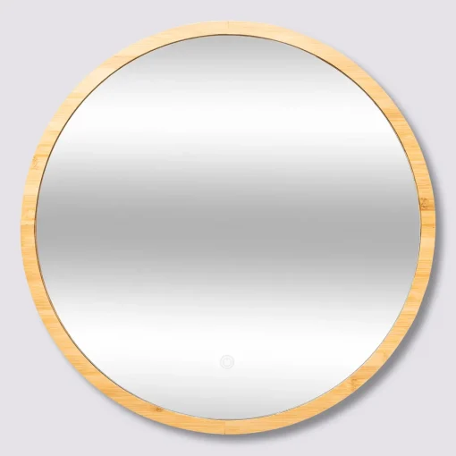 Bissolo Casa Specchiere<SPECCHIO ROTONDO A LED IN BAMBOO DIAM. 57CM: vendita online SPECCHIO ROTONDO A LED IN BAMBOO DIAM. 57CM in offerta