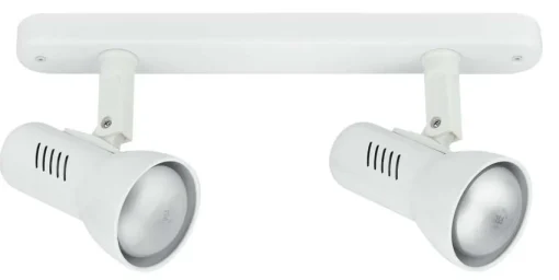 Bissolo Casa Applique<SPOT CARRERA BIANCO - 2XE27 MAX 40W: vendita online SPOT CARRERA BIANCO - 2XE27 MAX 40W in offerta