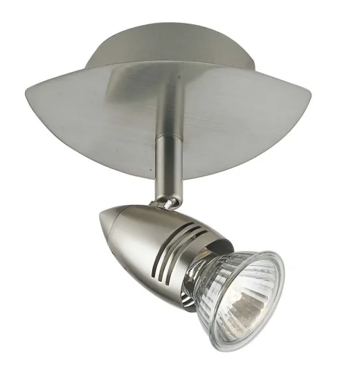Bissolo Casa Applique<SPOT SUNNY 1 LUCE NIKEL - 1XGU10 5W LED 2700K 400lm: vendita online SPOT SUNNY 1 LUCE NIKEL - 1XGU10 5W LED 2700K 400lm in offerta