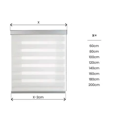 Bissolo Casa Tende Tende A Rullo Da Interno<SQUARE - TENDA NOTTE E GIORNO PREMIUM BIANCO 80X250CM: vendita online SQUARE - TENDA NOTTE E GIORNO PREMIUM BIANCO 80X250CM in offerta