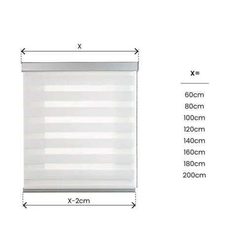 Bissolo Casa Tende Tende A Rullo Da Interno<SQUARE - TENDA NOTTE E GIORNO PREMIUM BIANCO 80X250CM: vendita online SQUARE - TENDA NOTTE E GIORNO PREMIUM BIANCO 80X250CM in offerta