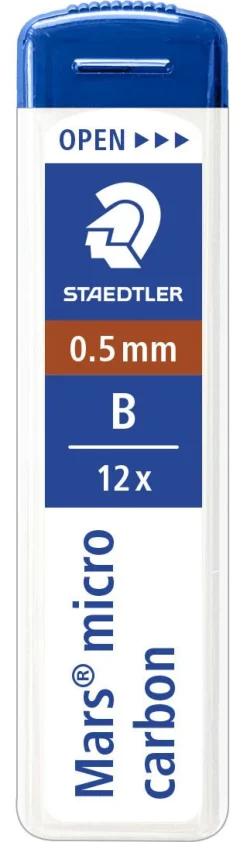 Bissolo Casa Matite E Portamine Mine Di Ricambio<STAEDTLER - MINA SOTTILE MARS MICRO CARBON 0.5MM B: vendita online STAEDTLER - MINA SOTTILE MARS MICRO CARBON 0.5MM B in offerta