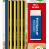 Bissolo Casa Matite E Portamine Matite<STAEDTLER - SET 5 MATITE NORIS HB CON GOMMA MARS PLASTIC: vendita online STAEDTLER - SET 5 MATITE NORIS HB CON GOMMA MARS PLASTIC in offerta