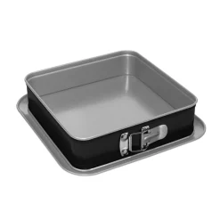 Bissolo Casa Pasticceria Stampi Torte<STAMPO APRIBILE QUADRATO LINEA SILVER ELEGANCE IN ACCIAIO 24X24X7CM
