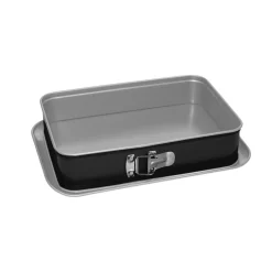Bissolo Casa Pasticceria Stampi Torte<STAMPO APRIBILE RETTANGOLARE LINEA SILVER ELEGANCE IN ACCIAIO 28X19X7CM