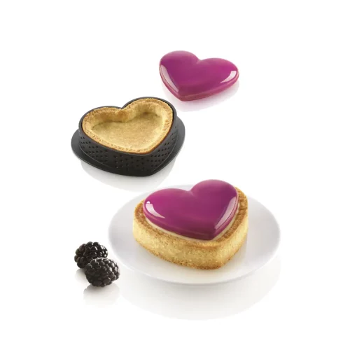 Bissolo Casa Pasticceria Stampi Torte<STAMPO IN SILICONE KIT MINI TARTE PETIT AMOUR CON 8 ANELLI