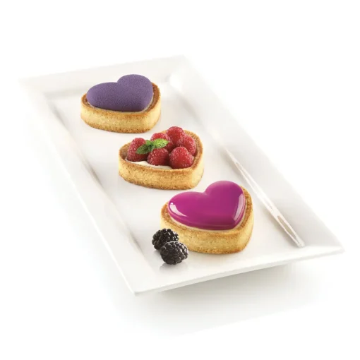 Bissolo Casa Pasticceria Stampi Torte<STAMPO IN SILICONE KIT MINI TARTE PETIT AMOUR CON 8 ANELLI