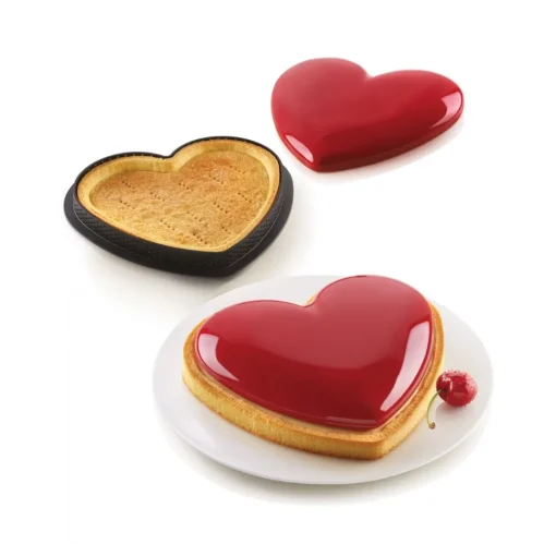 Bissolo Casa Pasticceria Stampi Torte<STAMPO IN SILICONE KIT TARTE MON AMOUR CON ANELLO