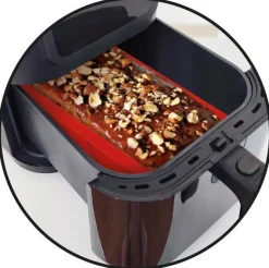 Bissolo Casa Pasticceria Stampi Torte<STAMPO IN SILICONE ROSSO PER FRIGGITRICE AD ARIA 22.8X12.5X5.9CM