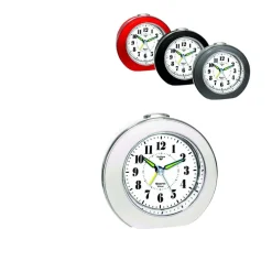 Bissolo Casa Orologi<SVEGLIA AL QUARZO CON LUNETTA CROMATA 11X5 H. 10.5CM ASSORTITO: vendita online SVEGLIA AL QUARZO CON LUNETTA CROMATA 11X5 H. 10.5CM ASSORTITO in offerta