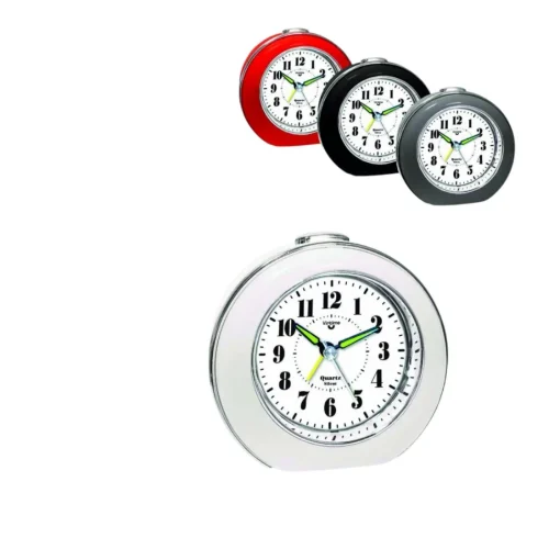 Bissolo Casa Orologi<SVEGLIA AL QUARZO CON LUNETTA CROMATA 11X5 H. 10.5CM ASSORTITO: vendita online SVEGLIA AL QUARZO CON LUNETTA CROMATA 11X5 H. 10.5CM ASSORTITO in offerta