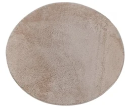 Bissolo Casa Tessile Bagno Tappeti Bagno|Tappeti Bagno<TAPPETO MOD. VITRIN ROTONDO DIAM. 80 CM BEIGE: vendita online TAPPETO MOD. VITRIN ROTONDO DIAM. 80 CM BEIGE in offerta