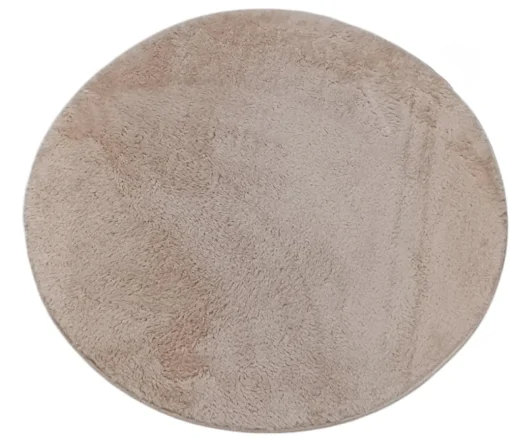 Bissolo Casa Tessile Bagno Tappeti Bagno|Tappeti Bagno<TAPPETO MOD. VITRIN ROTONDO DIAM. 80 CM BEIGE: vendita online TAPPETO MOD. VITRIN ROTONDO DIAM. 80 CM BEIGE in offerta