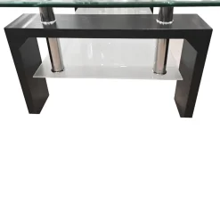 Bissolo Casa Tavolini<TAVOLINO CM 110X60 H. 40 LARICE NERO E VETRO: vendita online TAVOLINO CM 110X60 H. 40 LARICE NERO E VETRO in offerta