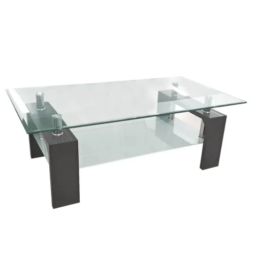 Bissolo Casa Tavolini<TAVOLINO CM 110X60 H. 40 LARICE NERO E VETRO: vendita online TAVOLINO CM 110X60 H. 40 LARICE NERO E VETRO in offerta