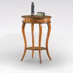 Bissolo Casa Tavolini<TAVOLINO DIAM. 50 H. 74 NOCE: vendita online TAVOLINO DIAM. 50 H. 74 NOCE in offerta